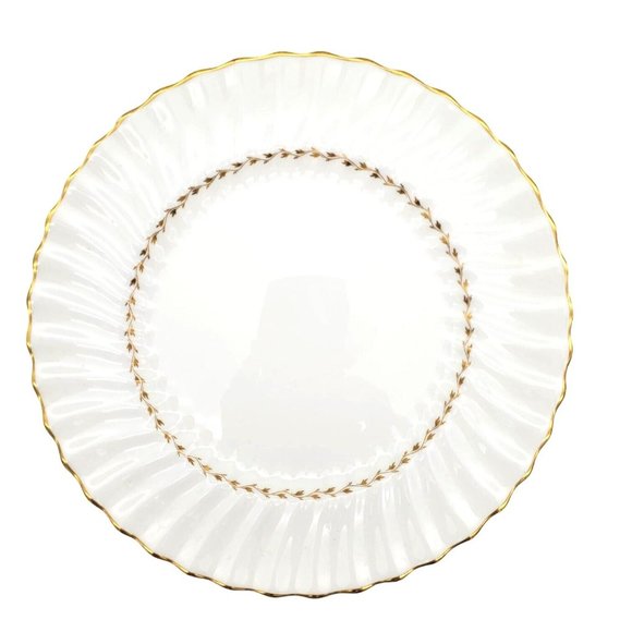 Royal Doulton Fine‎ Bone China Adrian 2x Dinner Plate & 1x Bread Scalloped White - Picture 2 of 5